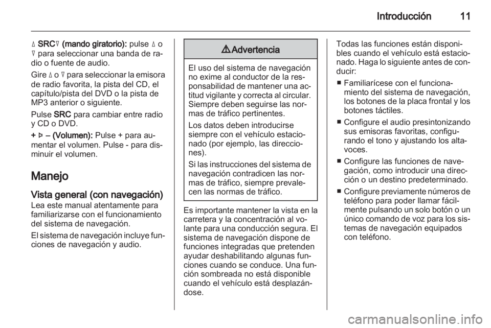 OPEL AMPERA 2013  Manual de infoentretenimiento (in Spanish) 