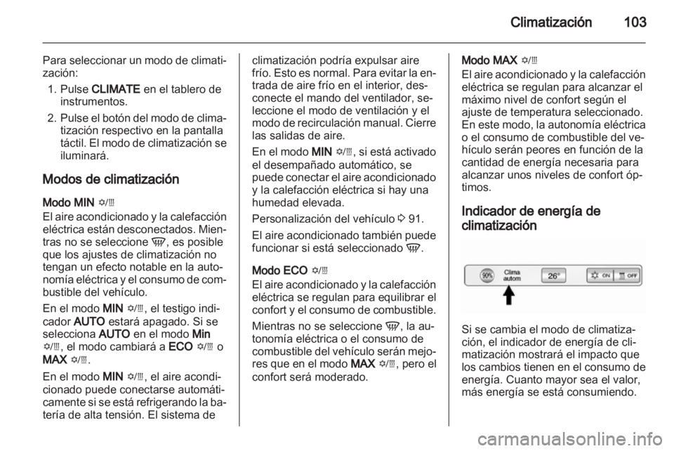 OPEL AMPERA 2013  Manual de Instrucciones (in Spanish) 
