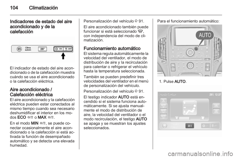 OPEL AMPERA 2013  Manual de Instrucciones (in Spanish) 