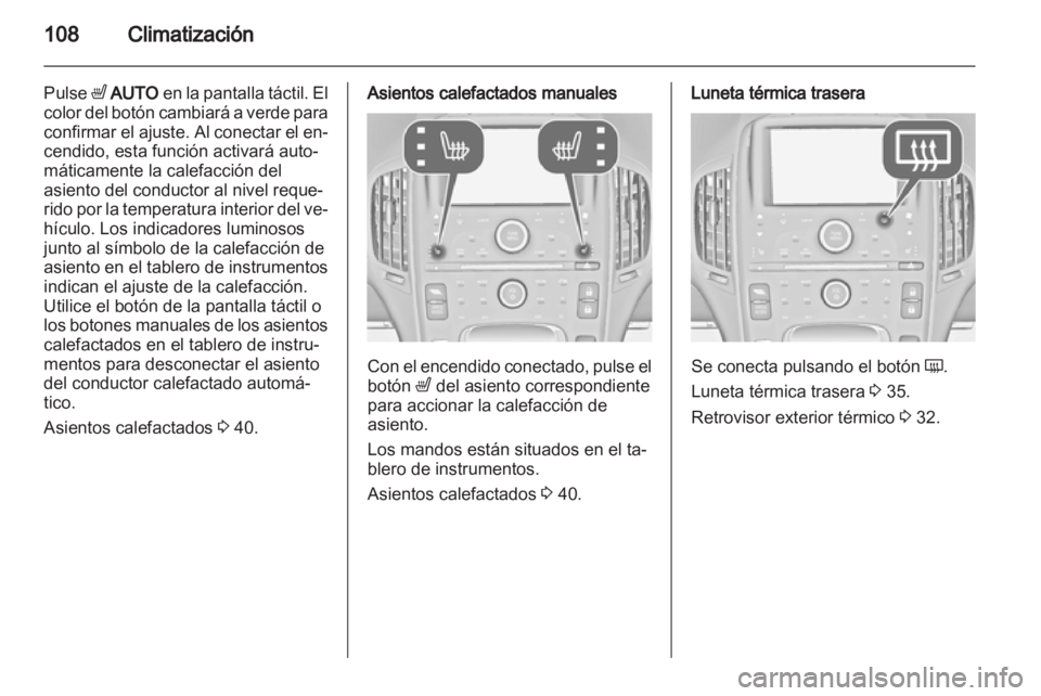 OPEL AMPERA 2013  Manual de Instrucciones (in Spanish) 