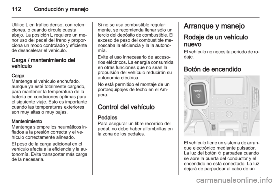 OPEL AMPERA 2013  Manual de Instrucciones (in Spanish) 