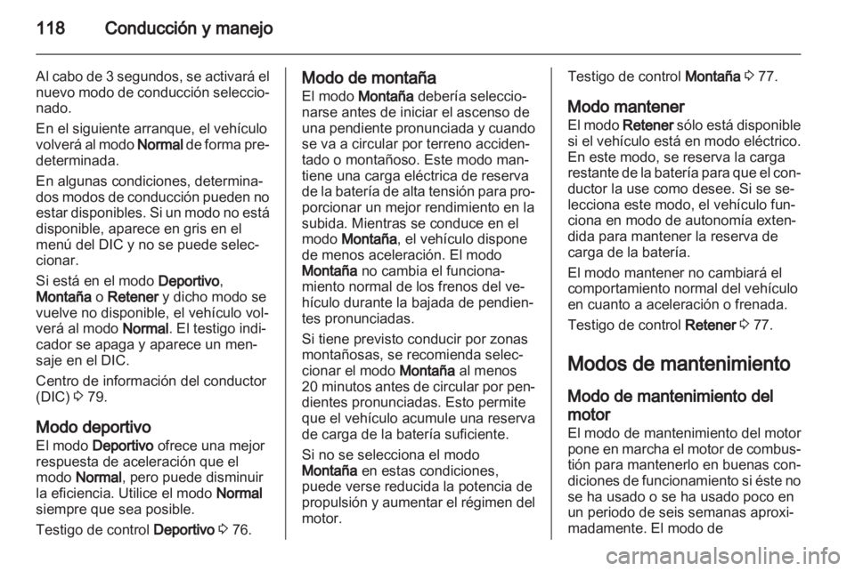 OPEL AMPERA 2013  Manual de Instrucciones (in Spanish) 