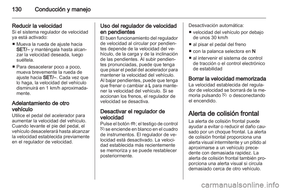 OPEL AMPERA 2013  Manual de Instrucciones (in Spanish) 