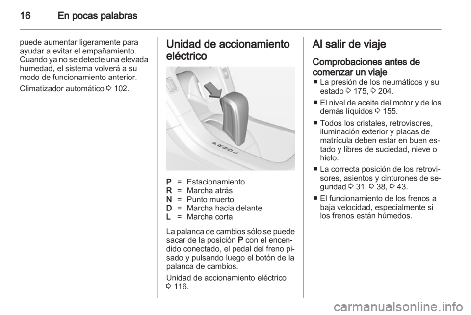 OPEL AMPERA 2013  Manual de Instrucciones (in Spanish) 