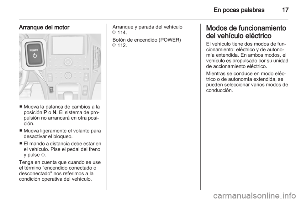 OPEL AMPERA 2013  Manual de Instrucciones (in Spanish) 