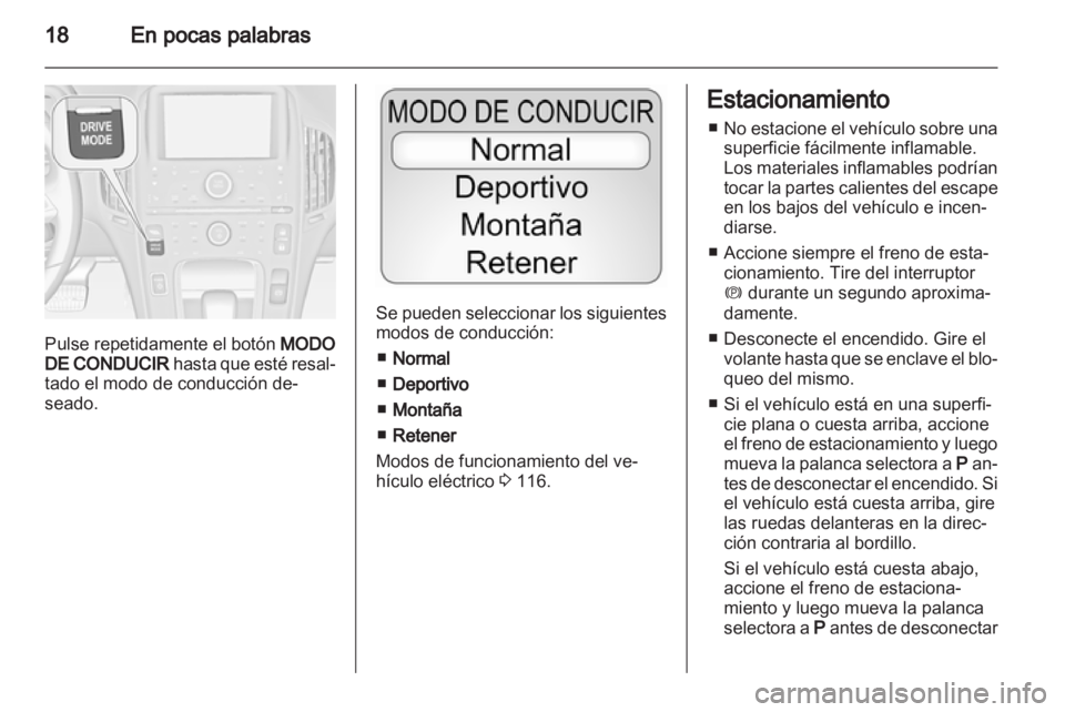 OPEL AMPERA 2013  Manual de Instrucciones (in Spanish) 