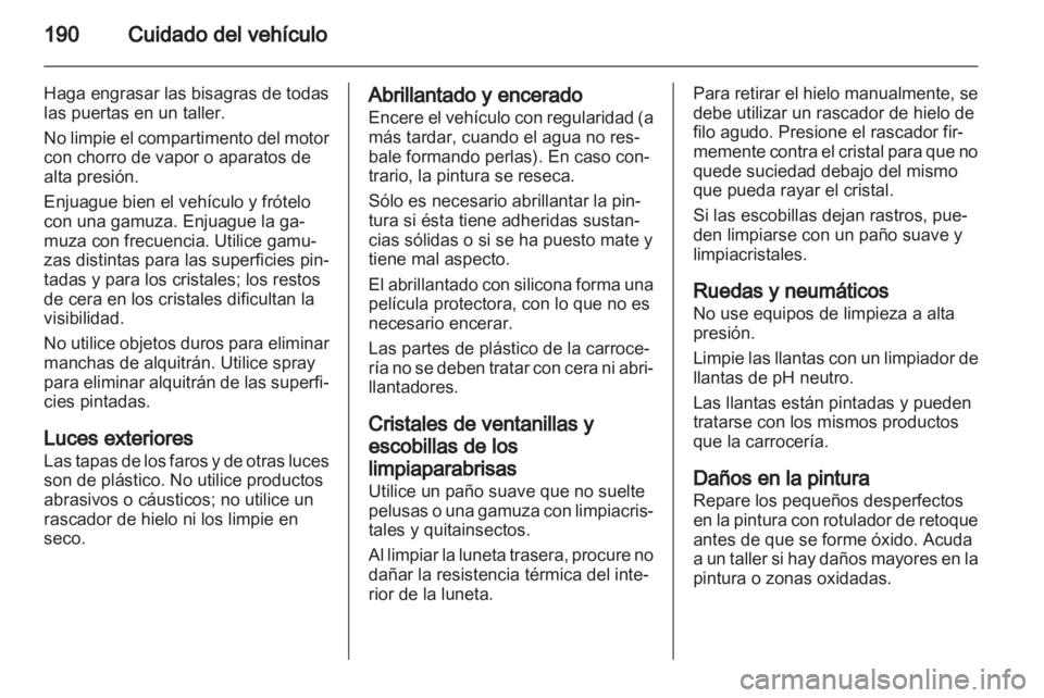 OPEL AMPERA 2013  Manual de Instrucciones (in Spanish) 