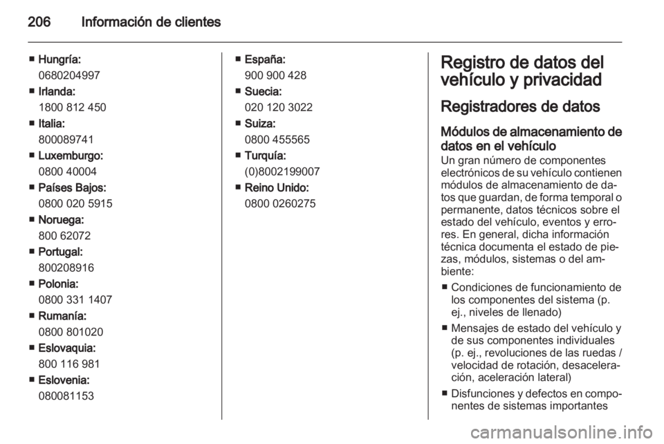 OPEL AMPERA 2013  Manual de Instrucciones (in Spanish) 