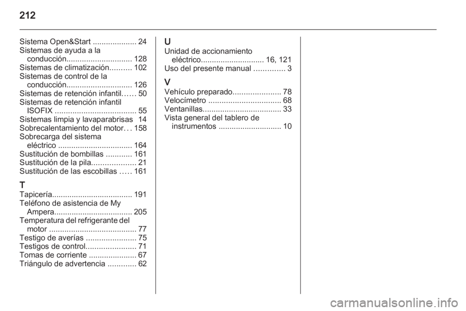 OPEL AMPERA 2013  Manual de Instrucciones (in Spanish) 