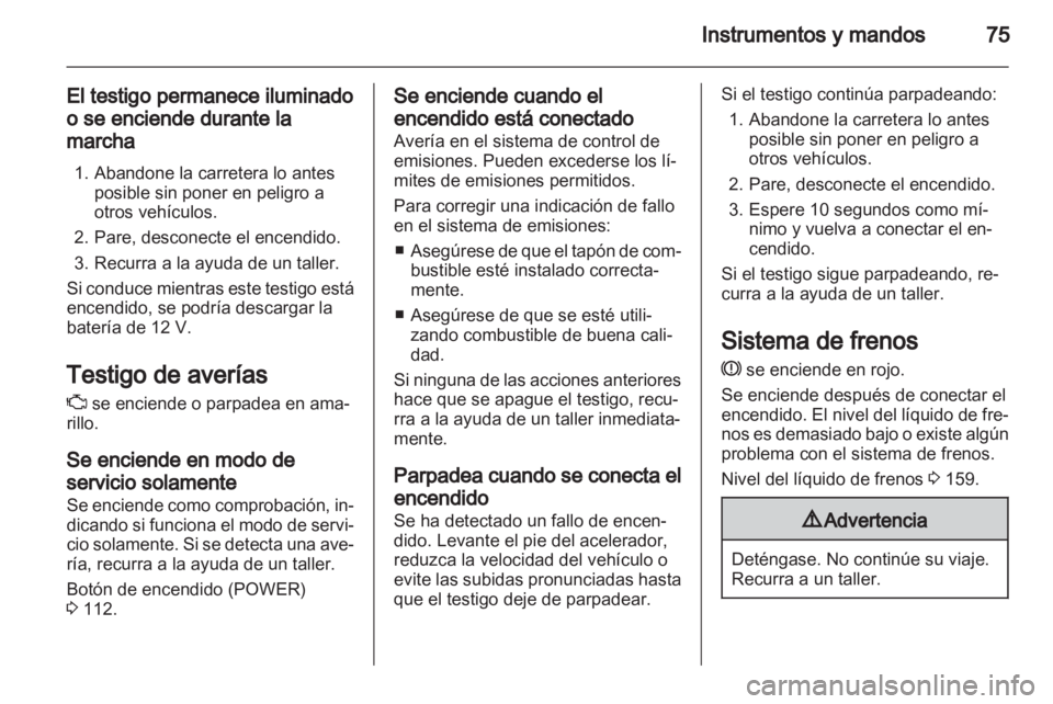 OPEL AMPERA 2013  Manual de Instrucciones (in Spanish) 