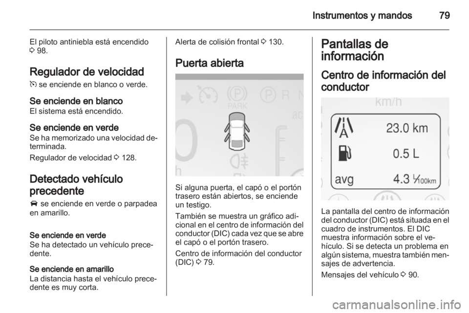 OPEL AMPERA 2013  Manual de Instrucciones (in Spanish) 