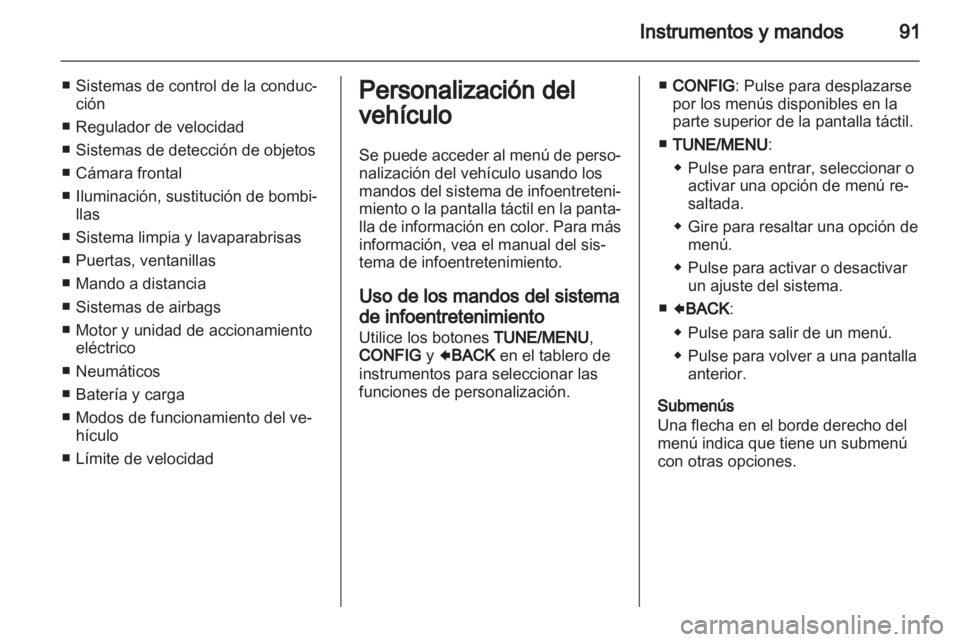 OPEL AMPERA 2013  Manual de Instrucciones (in Spanish) 