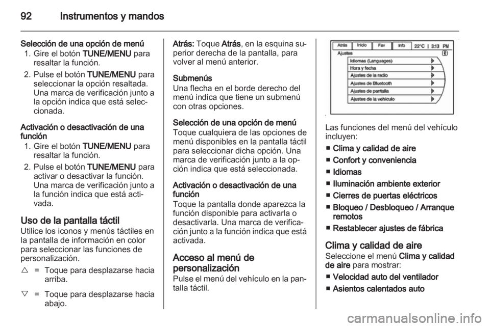OPEL AMPERA 2013  Manual de Instrucciones (in Spanish) 
