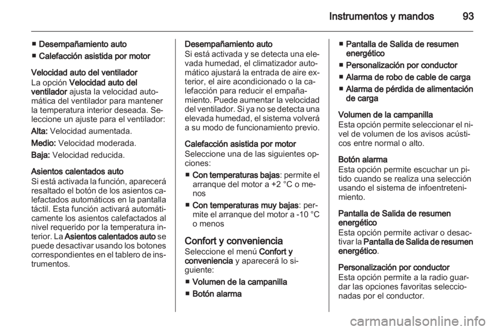 OPEL AMPERA 2013  Manual de Instrucciones (in Spanish) 