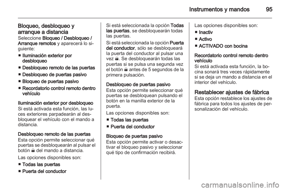 OPEL AMPERA 2013  Manual de Instrucciones (in Spanish) 