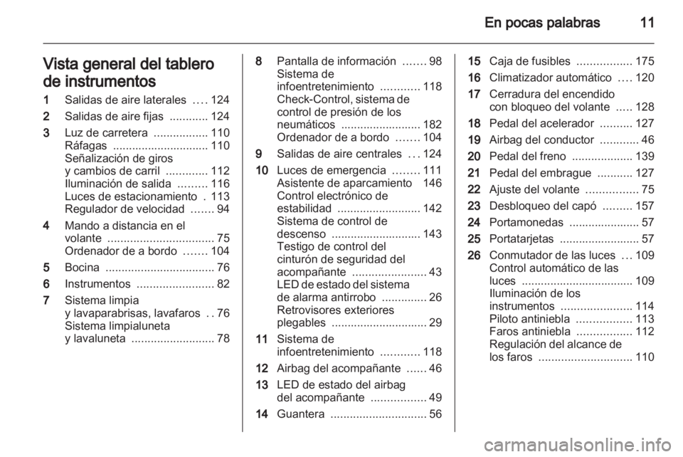 OPEL ANTARA 2011  Manual de Instrucciones (in Spanish) 