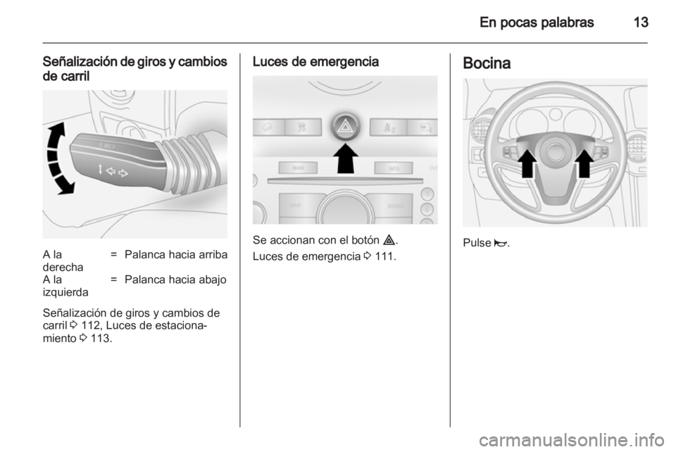 OPEL ANTARA 2011  Manual de Instrucciones (in Spanish) 