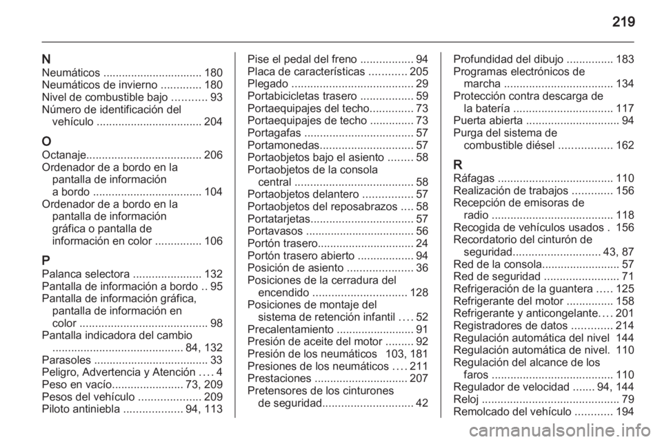 OPEL ANTARA 2011  Manual de Instrucciones (in Spanish) 