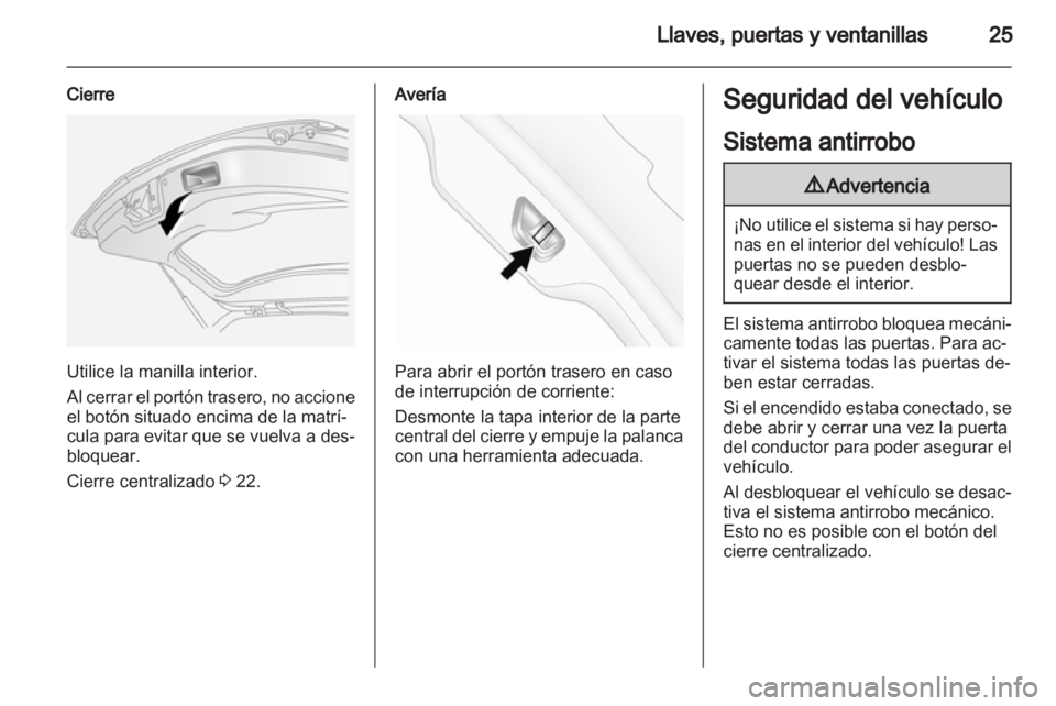 OPEL ANTARA 2011  Manual de Instrucciones (in Spanish) 