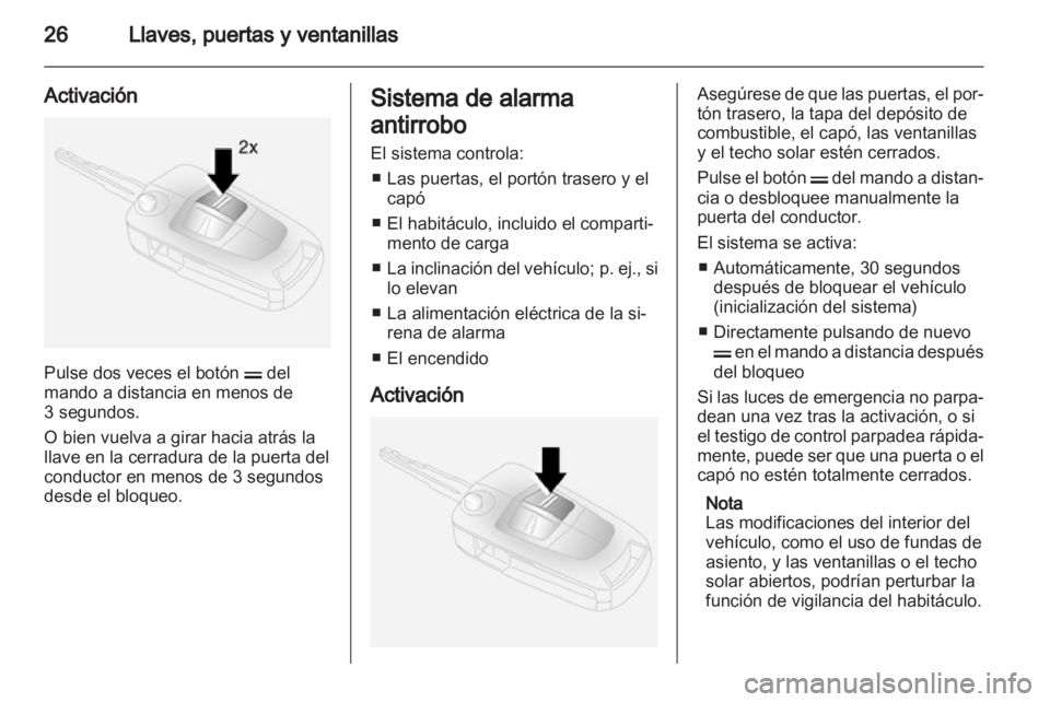 OPEL ANTARA 2011  Manual de Instrucciones (in Spanish) 