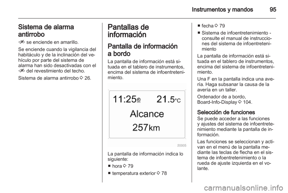 OPEL ANTARA 2011  Manual de Instrucciones (in Spanish) 