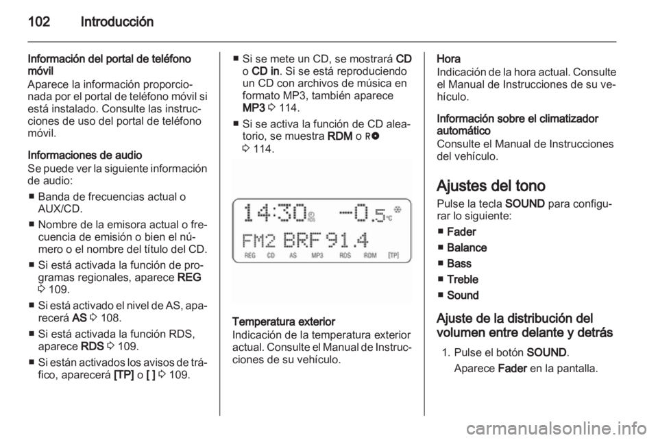 OPEL ANTARA 2012  Manual de infoentretenimiento (in Spanish) 
