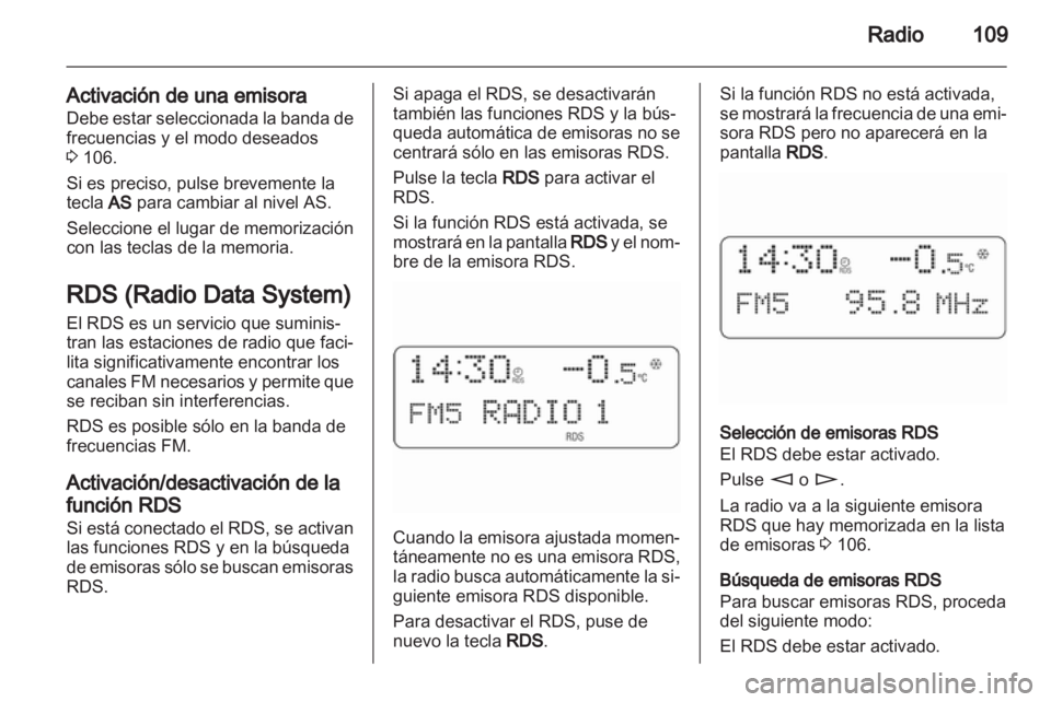 OPEL ANTARA 2012  Manual de infoentretenimiento (in Spanish) 