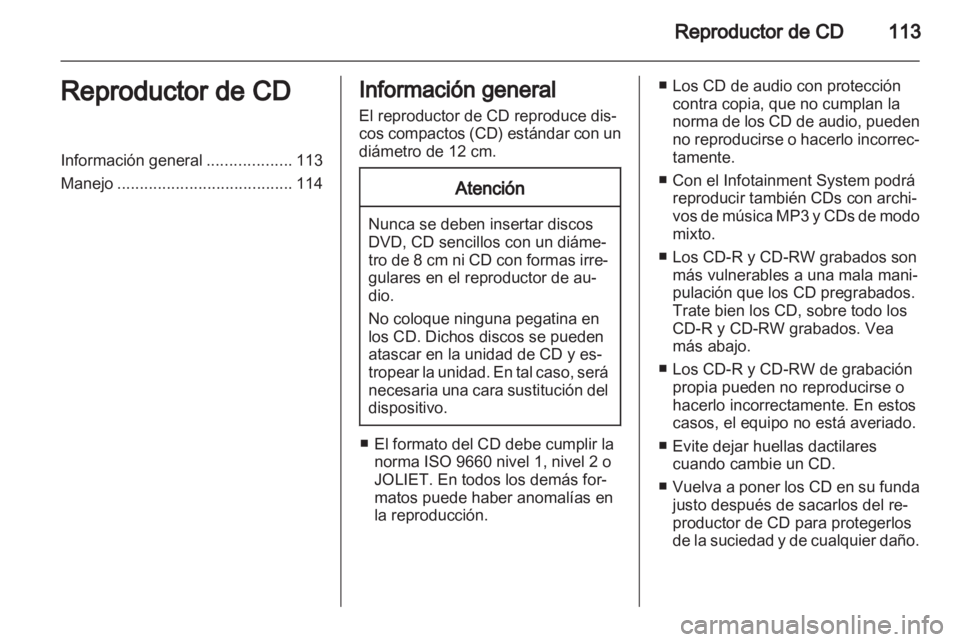 OPEL ANTARA 2012  Manual de infoentretenimiento (in Spanish) 