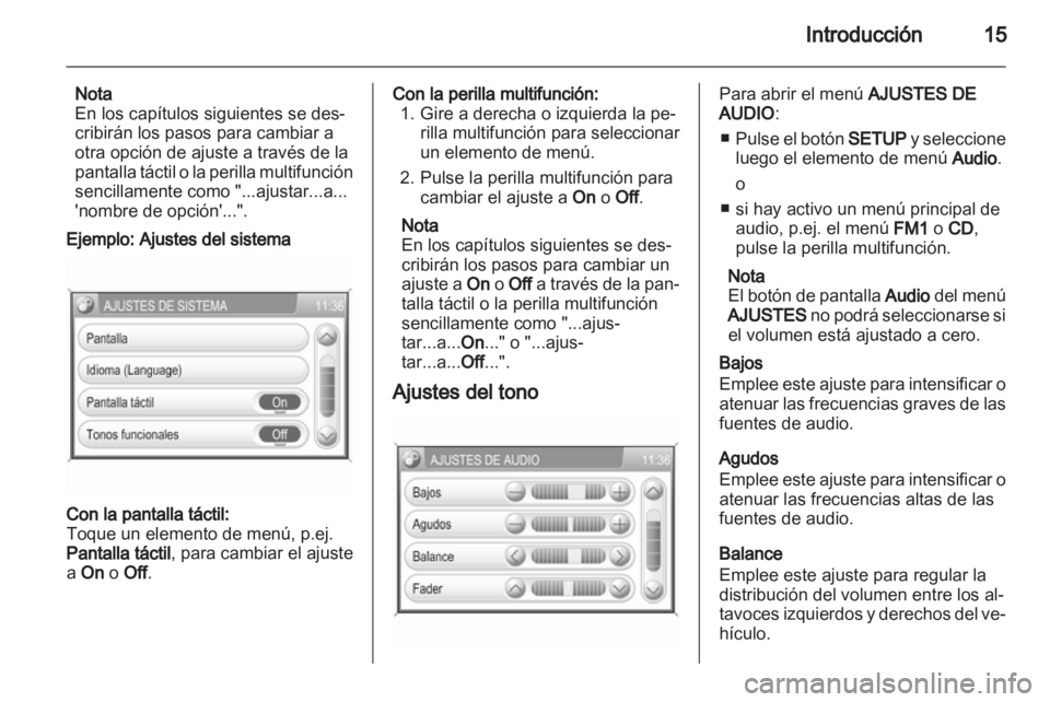 OPEL ANTARA 2012  Manual de infoentretenimiento (in Spanish) 
