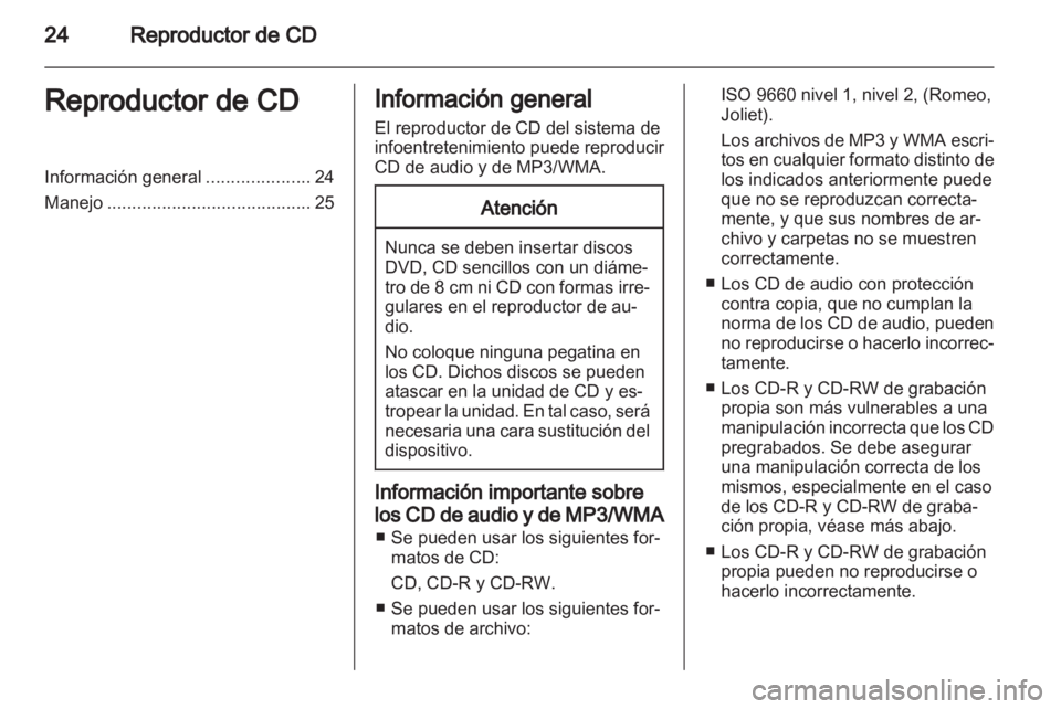 OPEL ANTARA 2012  Manual de infoentretenimiento (in Spanish) 