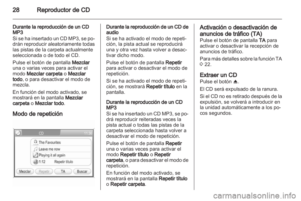 OPEL ANTARA 2012  Manual de infoentretenimiento (in Spanish) 