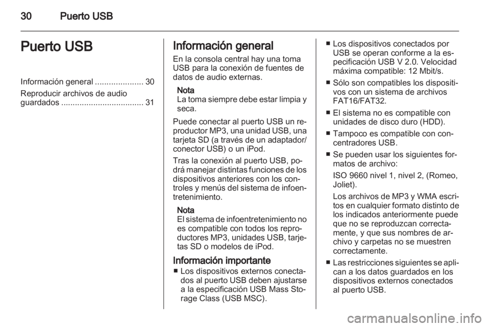 OPEL ANTARA 2012  Manual de infoentretenimiento (in Spanish) 