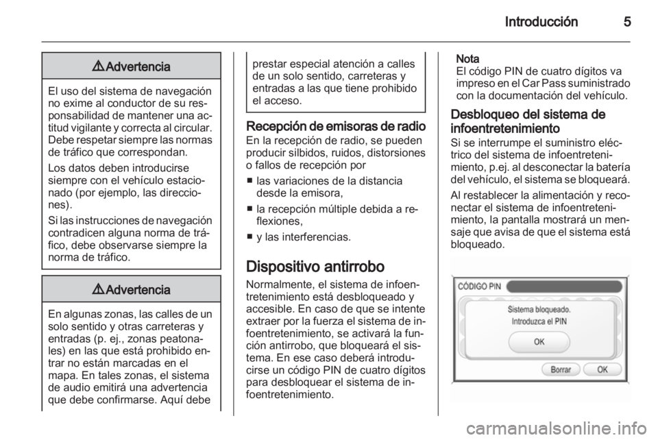 OPEL ANTARA 2012  Manual de infoentretenimiento (in Spanish) 
