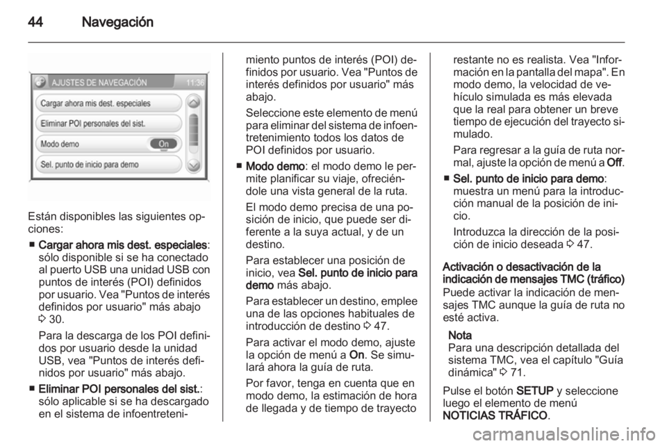 OPEL ANTARA 2012  Manual de infoentretenimiento (in Spanish) 