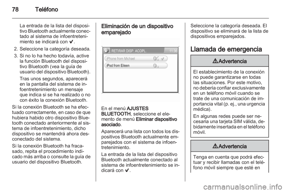 OPEL ANTARA 2012  Manual de infoentretenimiento (in Spanish) 