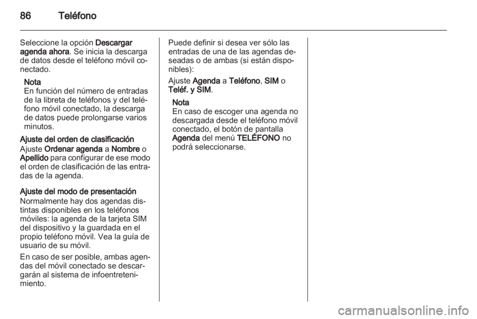 OPEL ANTARA 2012  Manual de infoentretenimiento (in Spanish) 