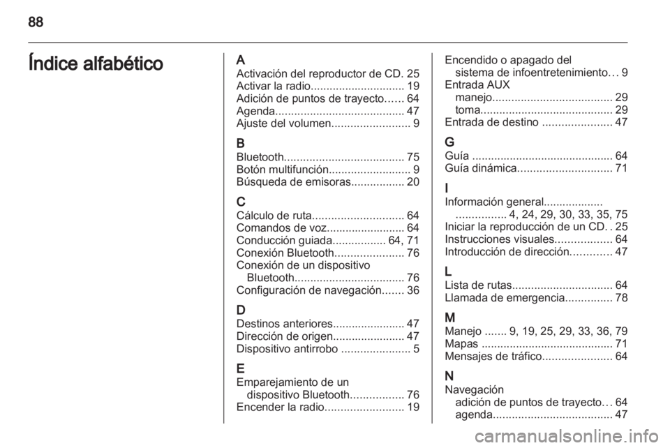 OPEL ANTARA 2012  Manual de infoentretenimiento (in Spanish) 