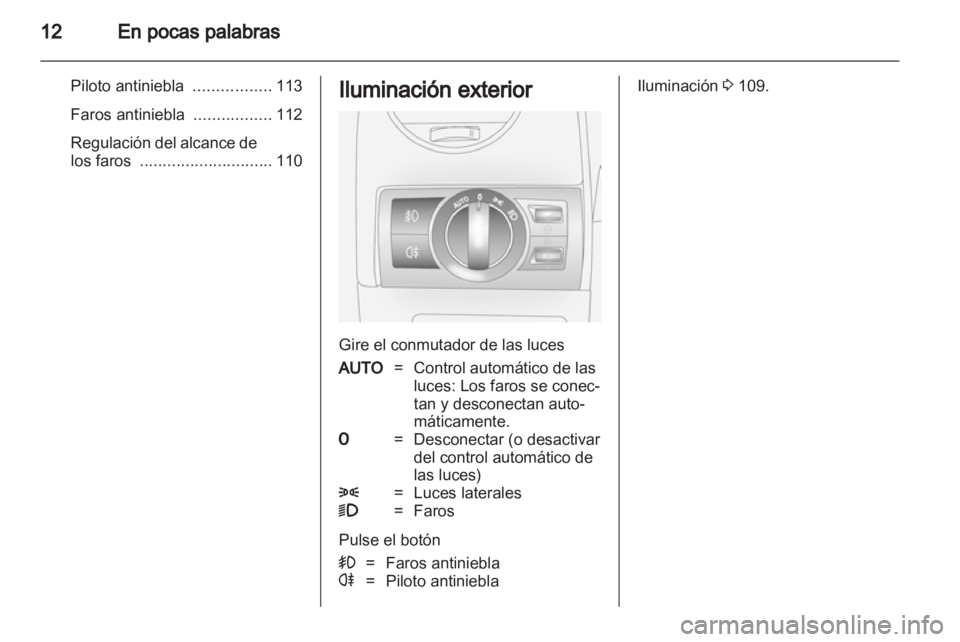 OPEL ANTARA 2012.5  Manual de Instrucciones (in Spanish) 