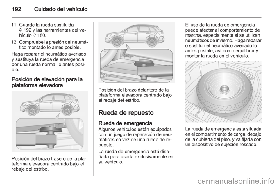 OPEL ANTARA 2012.5  Manual de Instrucciones (in Spanish) 