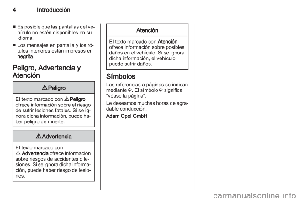 OPEL ANTARA 2012.5  Manual de Instrucciones (in Spanish) 