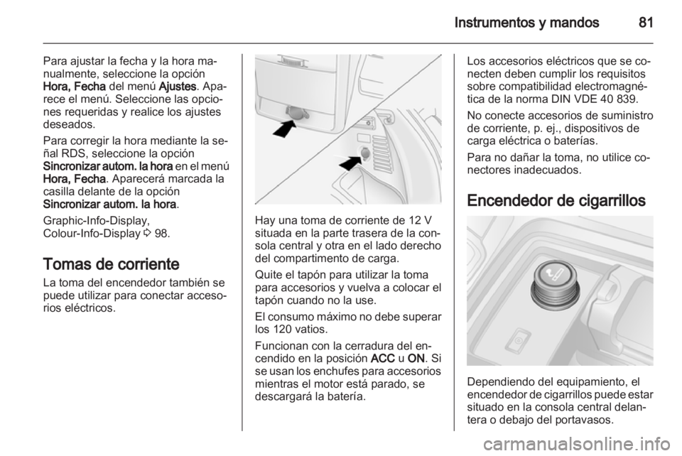 OPEL ANTARA 2012.5  Manual de Instrucciones (in Spanish) 