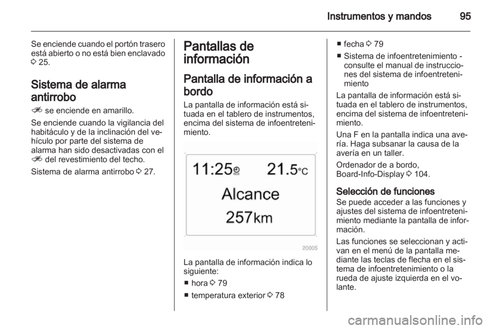 OPEL ANTARA 2012.5  Manual de Instrucciones (in Spanish) 