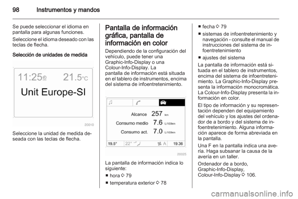 OPEL ANTARA 2012.5  Manual de Instrucciones (in Spanish) 