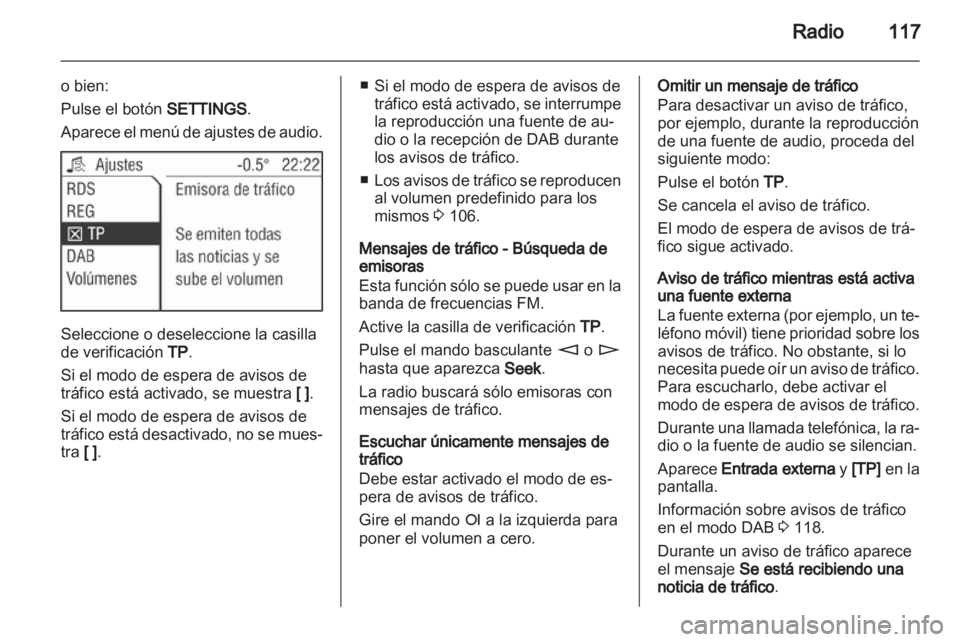 OPEL ANTARA 2013  Manual de infoentretenimiento (in Spanish) 