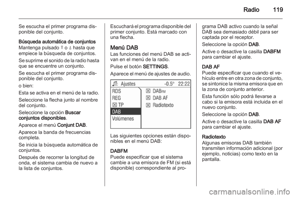 OPEL ANTARA 2013  Manual de infoentretenimiento (in Spanish) 