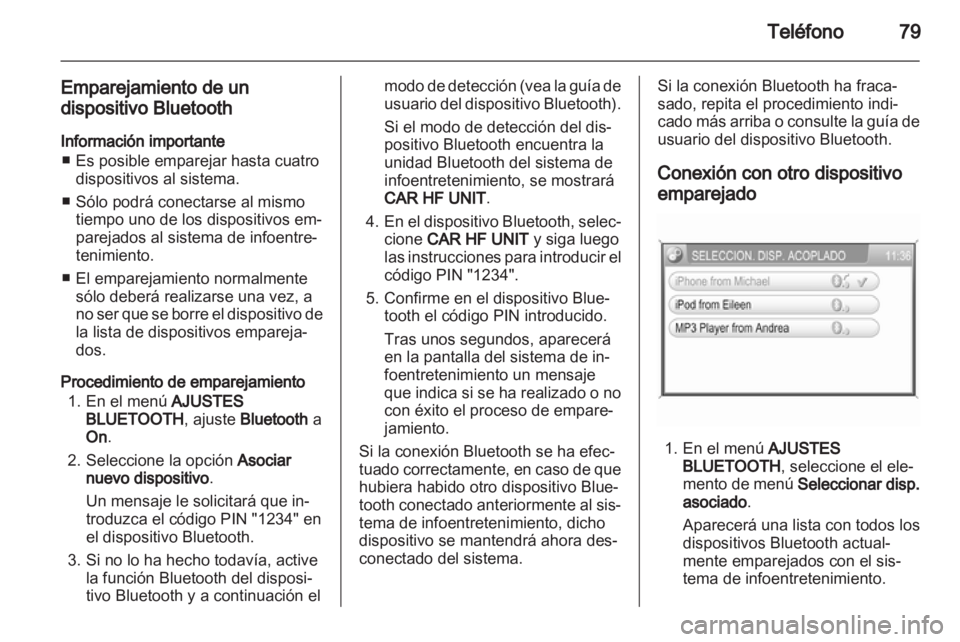 OPEL ANTARA 2013  Manual de infoentretenimiento (in Spanish) 