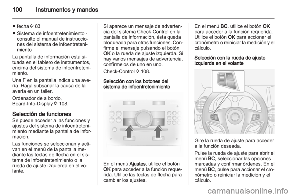 OPEL ANTARA 2013.5  Manual de Instrucciones (in Spanish) 