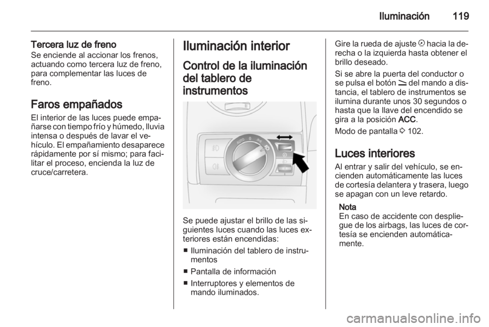OPEL ANTARA 2013.5  Manual de Instrucciones (in Spanish) 