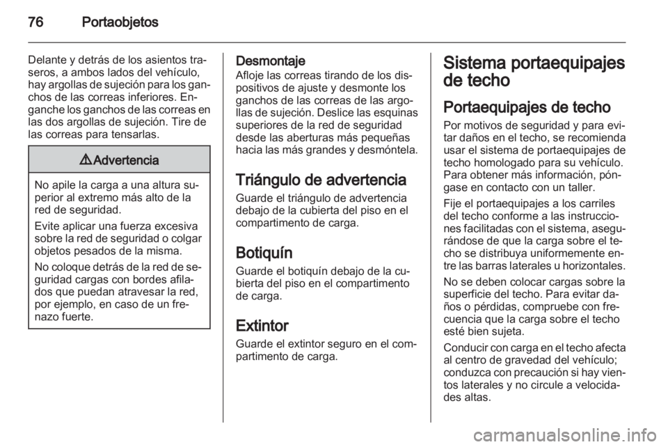 OPEL ANTARA 2013.5  Manual de Instrucciones (in Spanish) 