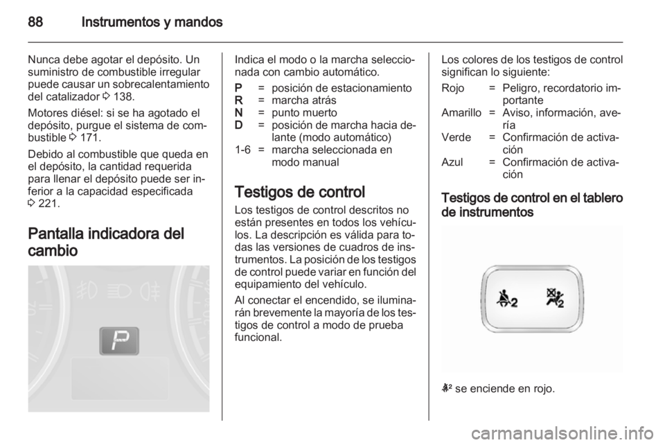 OPEL ANTARA 2013.5  Manual de Instrucciones (in Spanish) 